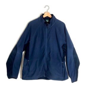 L.L. Bean mens fleece zip‎ up cozy jacket size XL reg